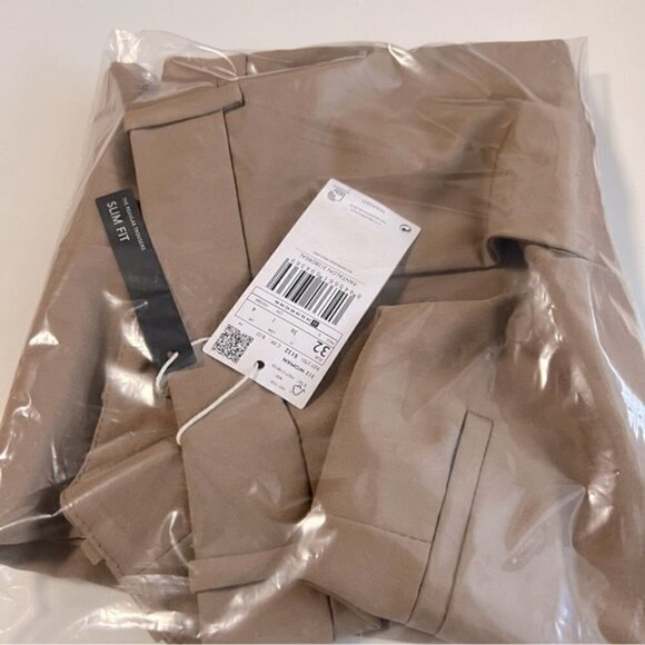 Mango, Women's Pleated suit trousers, Color: Medium Brown. Size: 1 (US). NWT. - Picture 2 of 11